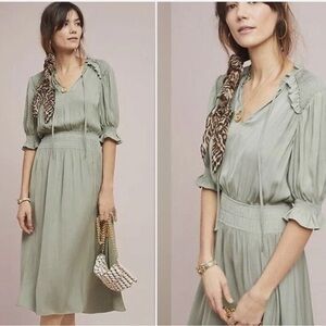 Anthropologie Current Air Sage
Green Dress